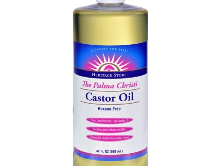 Heritage Products Castor Oil Hexane Free - 32 Fl Oz Online Sale