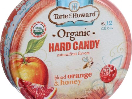 Torie And Howard Organic Hard Candy - Blood Orange And Honey - 2 Oz - Case Of 8 on Sale