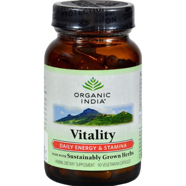 Organic India Vitality - 90 Vegetarian Capsules For Discount