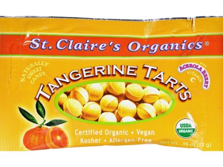 St Claire s Organic Tangerine Tart Pouches - Case Of 12 - .56 Oz For Cheap