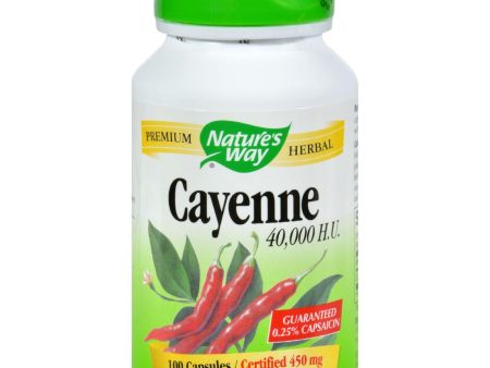 Nature s Way Cayenne And Pepper - 450 Mg - 100 Capsules Online