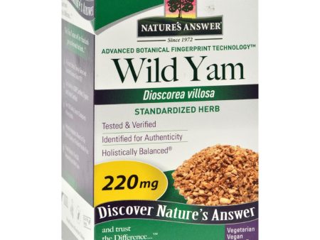 Nature s Answer Wild Yam Root Extract - 60 Vegetarian Capsules Online Sale