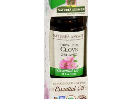 Natures Answer Essential Oil - Organic - Clove - .5 Oz on Sale