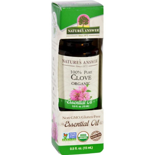 Natures Answer Essential Oil - Organic - Clove - .5 Oz on Sale