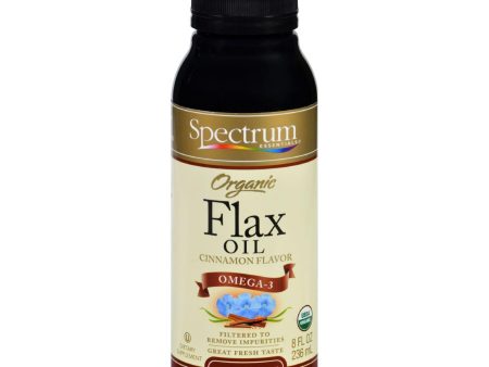 Spectrum Essentials Organic Flax Oil Cinnamon - 8 Fl Oz For Cheap