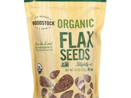 Woodstock Seeds - Organic - Flax - 14 Oz - Case Of 8 Hot on Sale