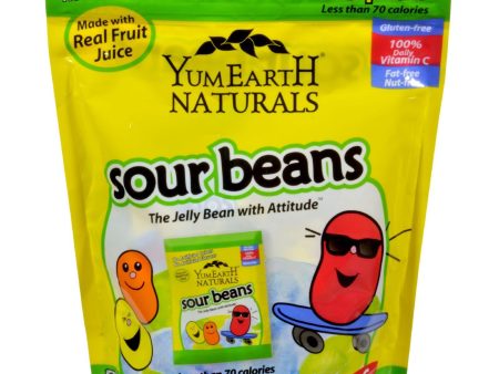 Yummy Earth Naturals Sour Jelly Beans Snack Packs - 10 Packs For Discount