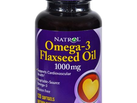 Natrol Flax Seed Oil - 1000 Mg - 120 Softgels Online now