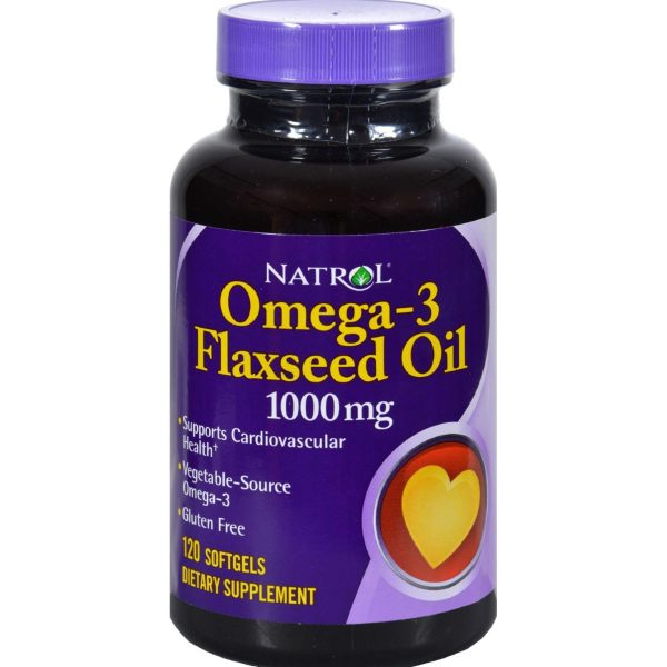 Natrol Flax Seed Oil - 1000 Mg - 120 Softgels Online now