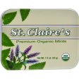 St Claire s Organic Premium Mints Display Case - Case Of 6 - 1.5 Oz For Discount