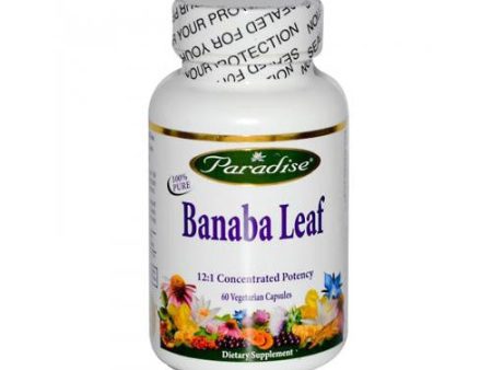 Paradise Herbs Banana Leaf - 60 Vcaps Online now