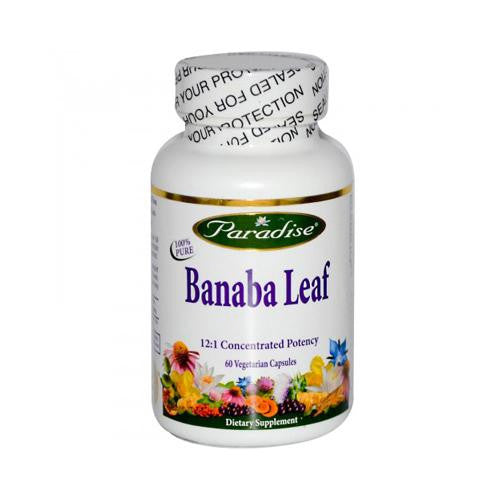 Paradise Herbs Banana Leaf - 60 Vcaps Online now