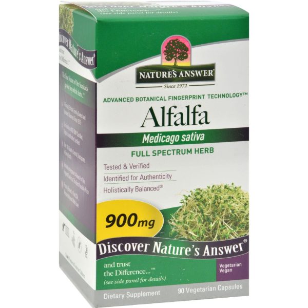 Nature s Answer Alfalfa Leaf - 90 Ct Sale