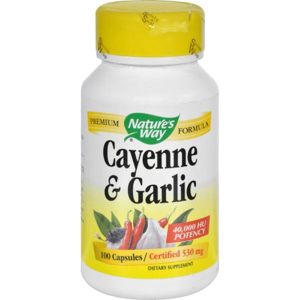 Nature s Way Cayenne And Garlic - 100 Capsules on Sale