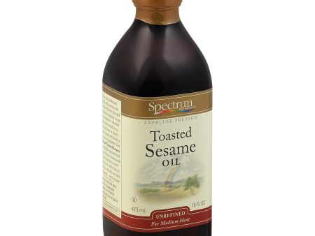 Spectrum Naturals Unrefined Toasted Sesame Oil - Case Of 12 - 16 Fl Oz. Discount