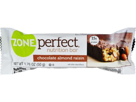 Zone Nutrition Bar - Chocolate Almond Raisin - Case Of 12 - 1.76 Oz For Discount