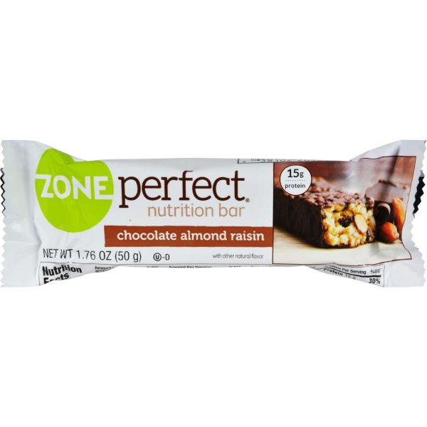 Zone Nutrition Bar - Chocolate Almond Raisin - Case Of 12 - 1.76 Oz For Discount