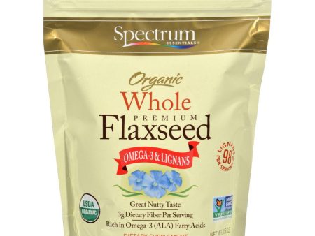 Spectrum Essentials Organic Whole Flaxseed - 15 Oz Online Hot Sale