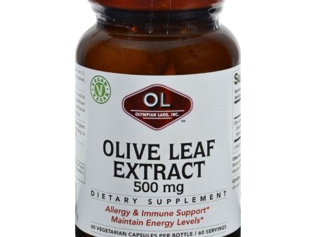 Olympian Labs Olive Leaf Extract - 500 Mg - 60 Capsules Sale