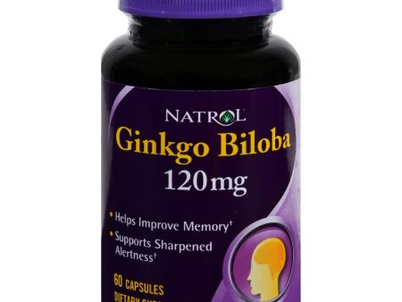 Natrol Ginkgo Biloba - 120 Mg - 60 Capsules Hot on Sale