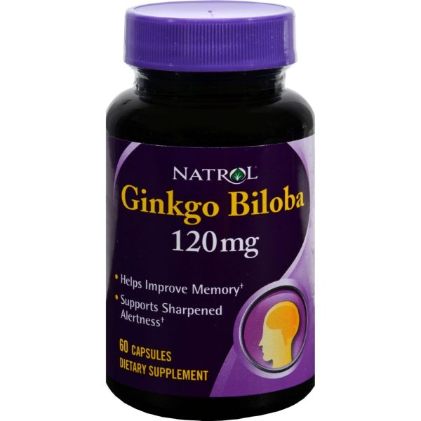 Natrol Ginkgo Biloba - 120 Mg - 60 Capsules Hot on Sale