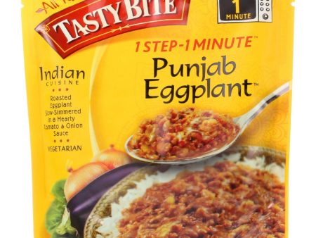 Tasty Bite Entree - Indian Cuisine - Punjab Eggplant - 10 Oz - Case Of 6 For Sale