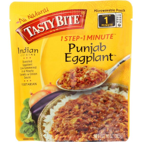 Tasty Bite Entree - Indian Cuisine - Punjab Eggplant - 10 Oz - Case Of 6 For Sale