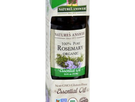 Natures Answer Essential Oil - Organic - Rosemary - .5 Oz Online Hot Sale