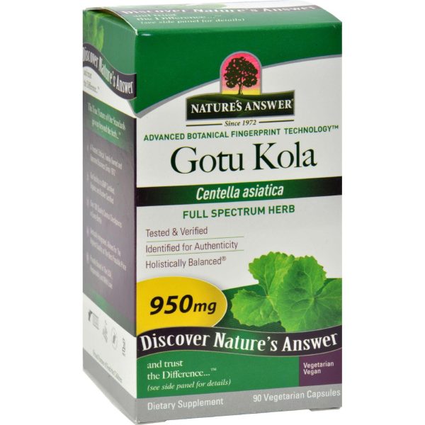 Nature s Answer Gotu-kola Herb - 950 Mg - 90 Caps Discount