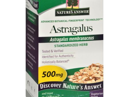 Nature s Answer Astragalus Root Extract - 60 Vegetarian Capsules Sale