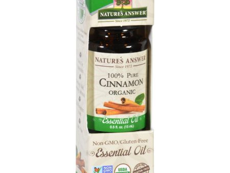 Natures Answer Essential Oil - Organic - Cinnamon - .5 Oz For Cheap