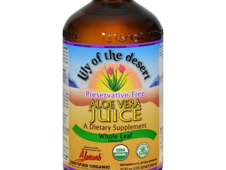 Lily Of The Desert Organic Aloe Vera Juice Whole Leaf - 32 Fl Oz on Sale