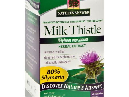 Nature s Answer Milk Thistle Seed Extract - 60 Vegetarian Capsules Online Hot Sale