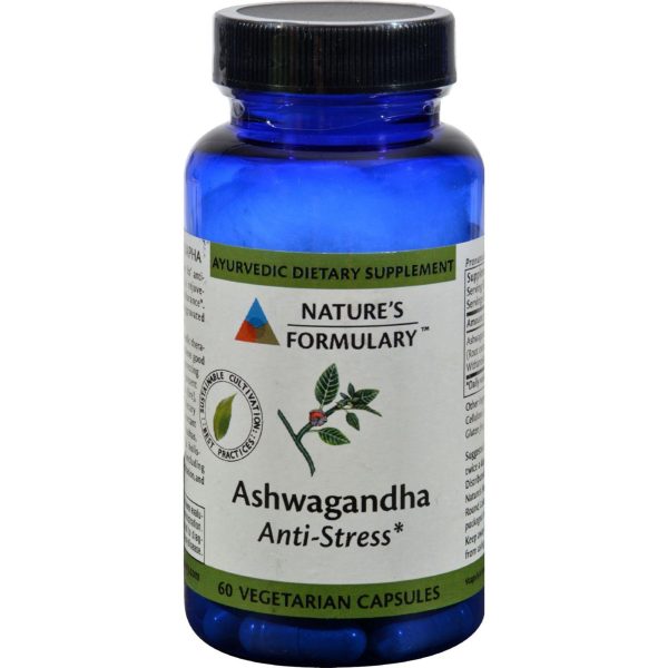 Nature s Formulary Ashwagandha - 60 Vegetarian Capsules on Sale