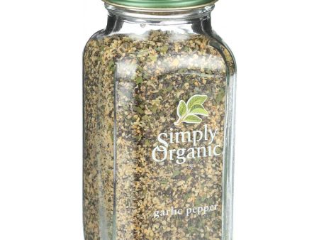 Simply Organic Garlic Pepper - Organic - 3.73 Oz Hot on Sale