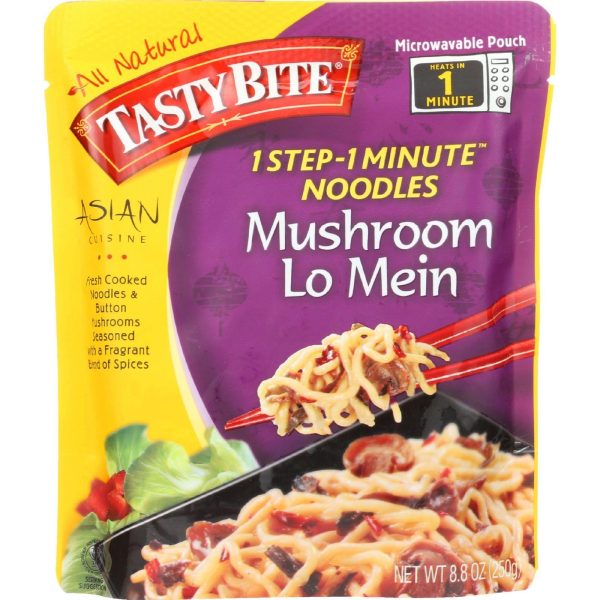 Tasty Bite Noodles - Asian - Mushroom Lo Mein - 8.8 Oz - Case Of 6 Online now