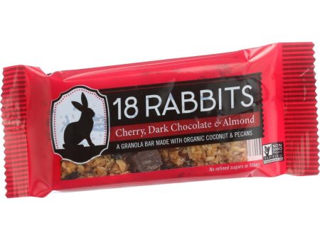 18 Rabbits Organic Granola Bar - Cherry Dark Chocolate And Almond - Case Of 12 - 1.6 Oz Bars For Discount