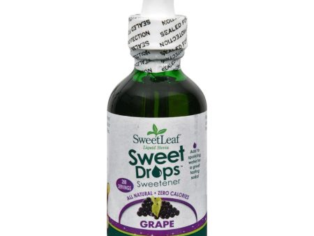 Sweet Leaf Sweet Drops Sweetener Grape - 2 Fl Oz For Sale