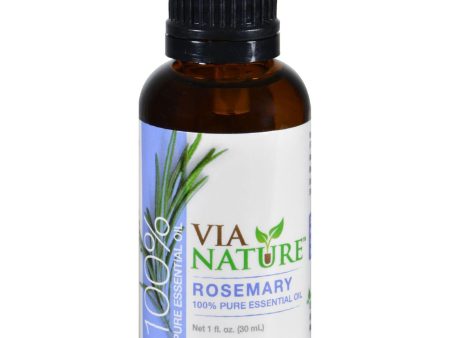 Via Nature Essential Oil - 100 Percent Pure - Rosemary - Single - 1 Fl Oz Online Sale