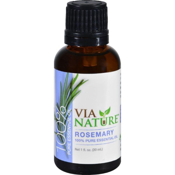 Via Nature Essential Oil - 100 Percent Pure - Rosemary - Single - 1 Fl Oz Online Sale