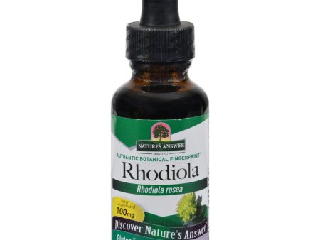 Nature s Answer Rhodiola Root Alcohol Free - 1 Fl Oz Hot on Sale