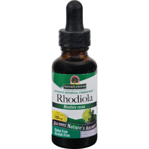 Nature s Answer Rhodiola Root Alcohol Free - 1 Fl Oz Hot on Sale