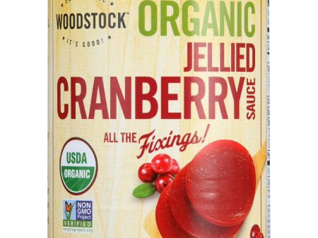 Woodstock Cranberry Sauce - Organic - Jellied - 14 Oz - Case Of 24 Online Hot Sale