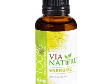 Via Nature Essential Oil Blend - Energize - 1 Fl Oz For Sale