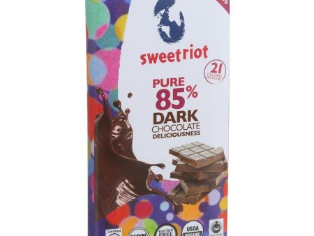 Sweetriot Organic Chocolate Bar - Riotbar - 85 Percent Dark Chocolate - 3.5 Oz Bars - Case Of 12 Discount