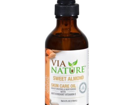 Via Nature Carrier Skin Care Oil - Sweet Almond - Moisturizing - 4 Fl Oz Online