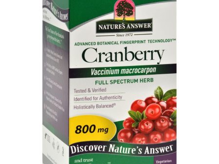 Nature s Answer Cranberry Fruit - 90 Vegetarian Capsules For Cheap