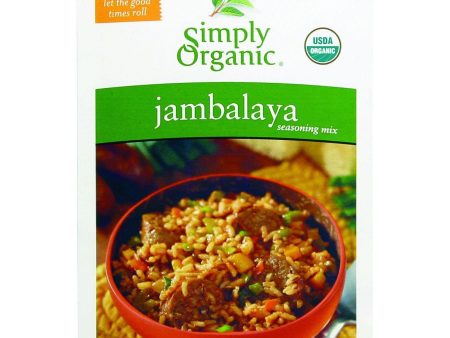 Simply Organic Seasoning Mix - Organic - Jambalaya - .74 Oz - Case Of 12 Sale