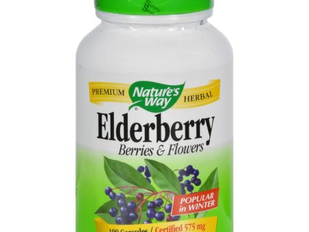 Nature s Way Elderberry Berries And Flowers - 100 Capsules Hot on Sale