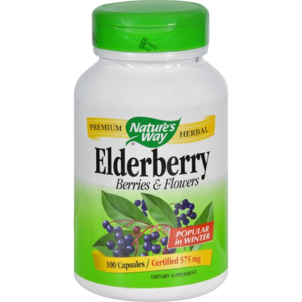 Nature s Way Elderberry Berries And Flowers - 100 Capsules Hot on Sale